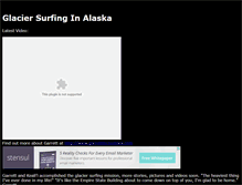 Tablet Screenshot of glaciersurfing.com